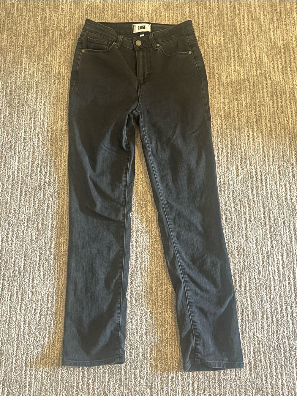 PAIGE Hoxton High-Rise Slim Fit Straight Leg Jeans - Black